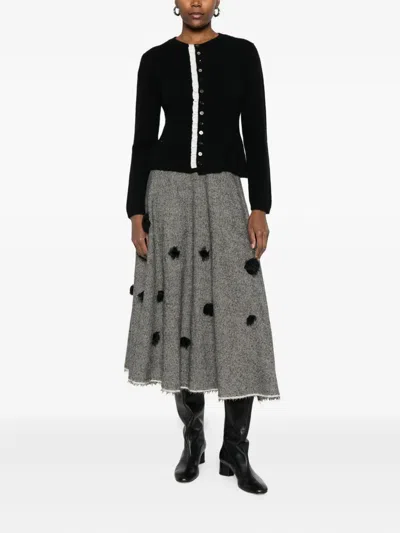 A Tentative Atelier Button-up Cardigan In Black