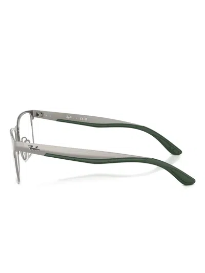 Ray Ban Eckige Rb7550 Brille In Gray