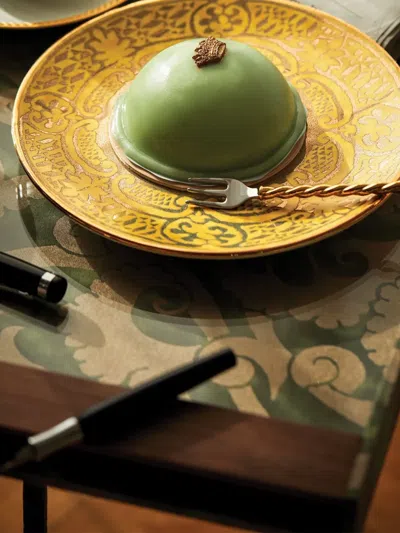 L'objet Fortuny Rectangular Tray In Green