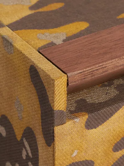 L'objet Fortuny Camo Isole Box (26cm X 18 Cm) In Brown