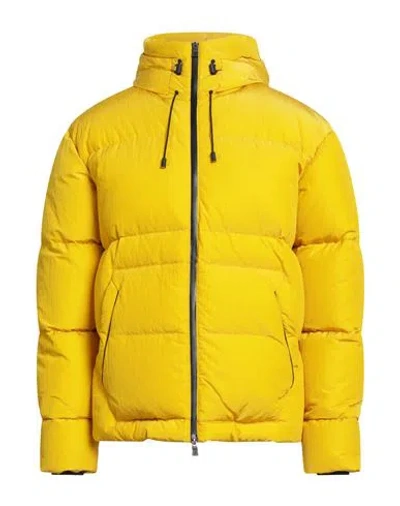 Herno Laminar Man Puffer Yellow Size 48 Polyamide In Yellow