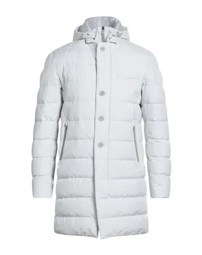 Herno Laminar Man Puffer Off White Size 46 Polyester, Ptfe - Polytetrafluoroethylene In Gray