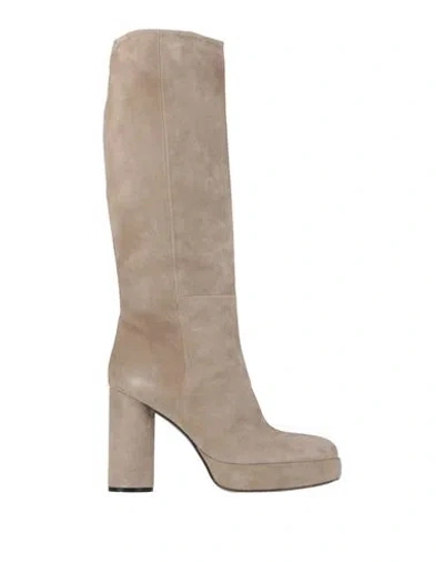 Vic Matie Vic Matiē Woman Boot Taupe Size 10 Leather In Brown