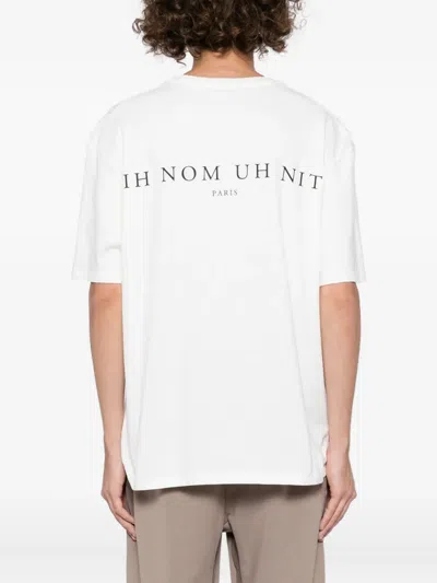 Ih Nom Uh Nit Graphic Print Crew-neck Short Sleeve T-shirt In White
