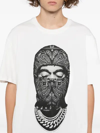 Ih Nom Uh Nit Graphic Print Crew-neck Short Sleeve T-shirt In White