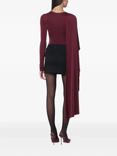 The Andamane Xenia Rouge Noir Mini Dress In Red