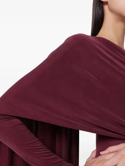 The Andamane Xenia Rouge Noir Mini Dress In Red