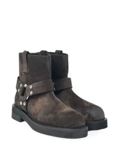 3juin Steve 020 Soul Studded Boots In Brown