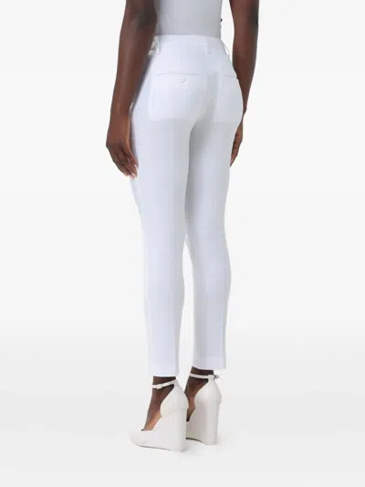 Dondup Belt Loop Casual Pants In White