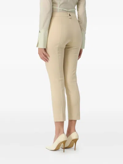 Patrizia Pepe Appliqué Trousers In Neutral