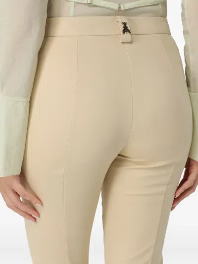 Patrizia Pepe Appliqué Trousers In Neutral