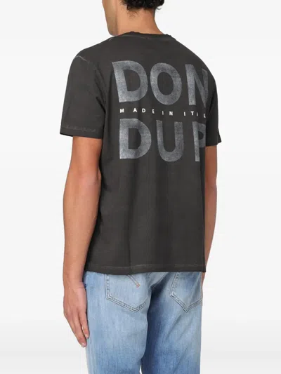 Dondup Logo-print T-shirt In Gray