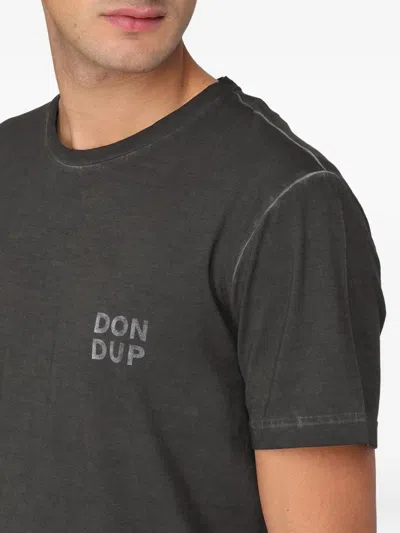 Dondup Logo-print T-shirt In Gray