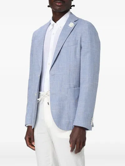 Hugo Boss Patch-pocket Jacket In Blue