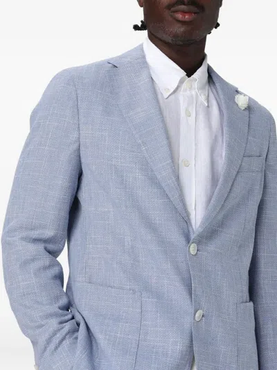 Hugo Boss Patch-pocket Jacket In Blue