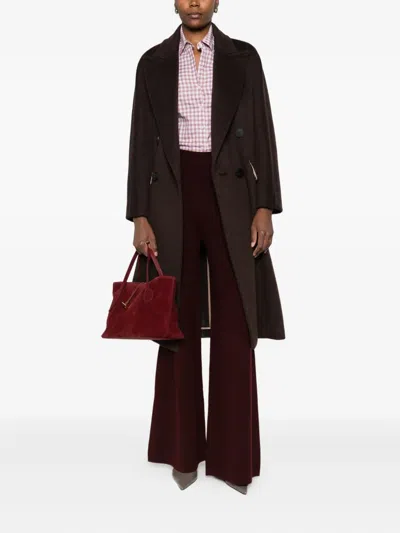 Max Mara Oversized Coat In Cashmere, Alpaca And Wool In Brown