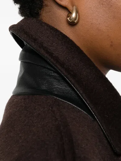 Max Mara Oversized Coat In Cashmere, Alpaca And Wool In Brown