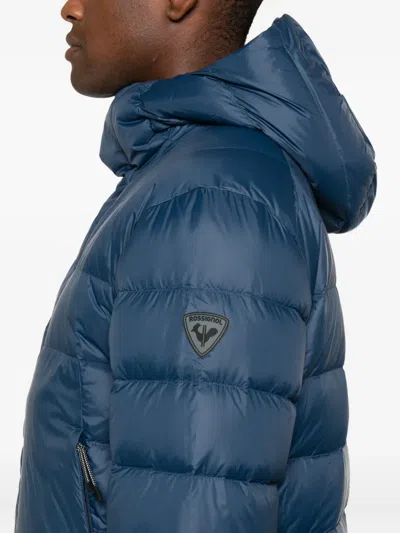 Rossignol Hooded Aretu Down Jacket In Blue