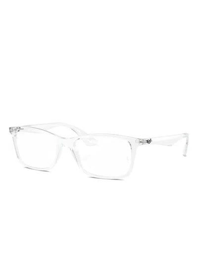 Ray Ban Rectangle-frame Glasses In Gray