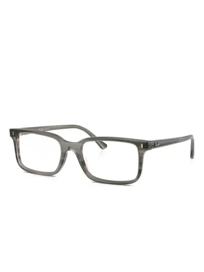 Ray Ban Square-frame Glasses In Gray