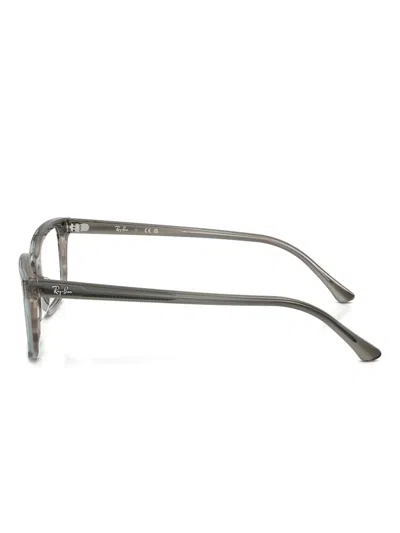 Ray Ban Square-frame Glasses In Gray