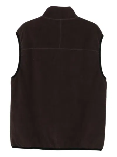Gramicci Thermal Fleece Reversible Vest Clothing In Brown