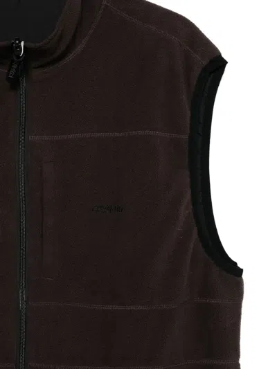 Gramicci Thermal Fleece Reversible Vest Clothing In Brown