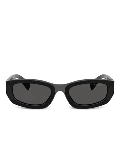 Miu Miu Sonnenbrille Mit Geometrischem Gestell In Gray