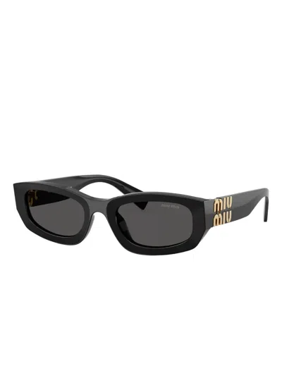 Miu Miu Sonnenbrille Mit Geometrischem Gestell In Gray