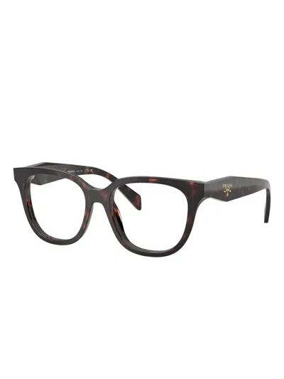Prada 0pr C06v Oversized Square Frame Acetate Sunglasses In Brown