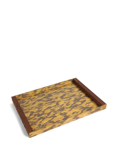 L'objet Fortuny Camo Isole Butler Tray (70cm X 50cm) In Multi