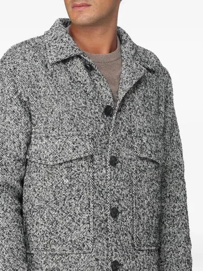 Tagliatore Buttoned Flap-pocket Jacket In Gray