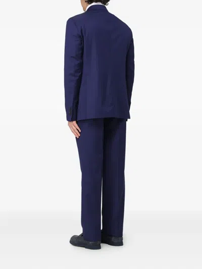 Tagliatore Single-breasted Suit In Blue