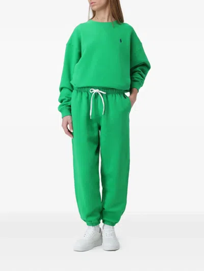 Polo Ralph Lauren Drawstring Track Pants In Green