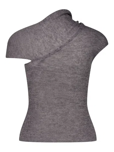Paloma Wool Openwork Detail Sweater In Gray