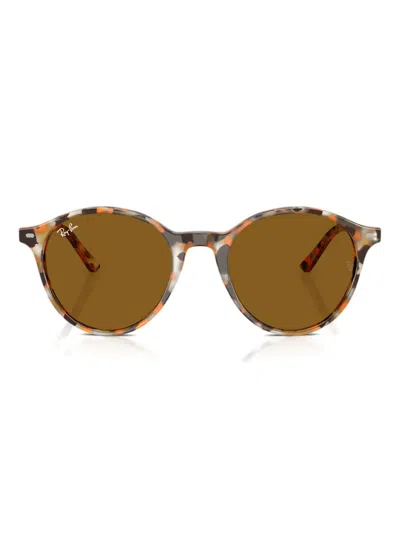 Ray Ban Bernard Round-frame Sunglasses In Brown