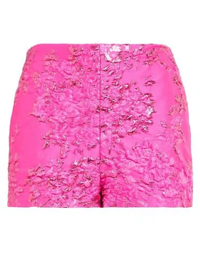 Valentino Garavani Pink Pp Collection Woman Shorts & Bermuda Shorts Fuchsia Size 2 Polyester, Metall In Pink