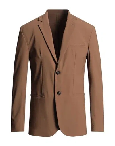 Liu •jo Man Man Blazer Brown Size 42 Polyamide, Elastane In Brown
