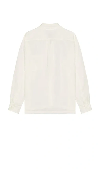 Bather Waffle Leisure Shirt In White