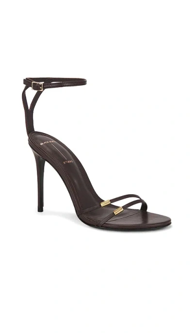 Black Suede Studio Britanny 100 Sandal In Black