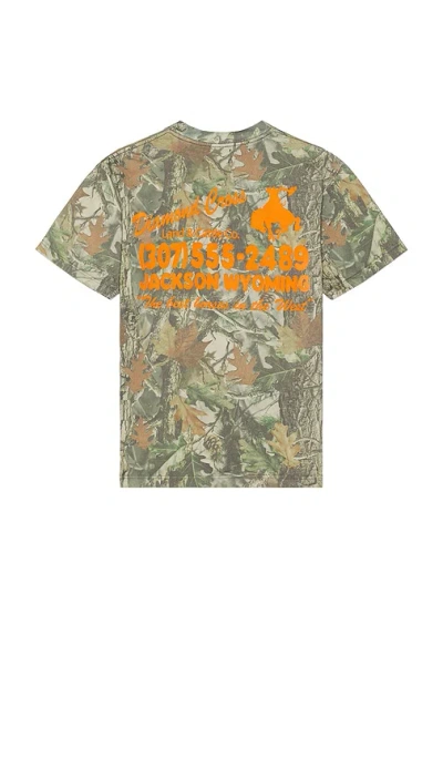 Diamond Cross Ranch Retro Address Tee In Gray