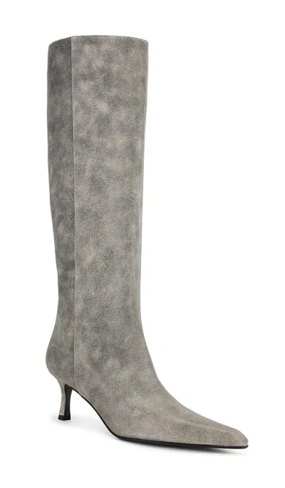 Alexander Wang Vera Tube Pointed Toe Boot In Gray