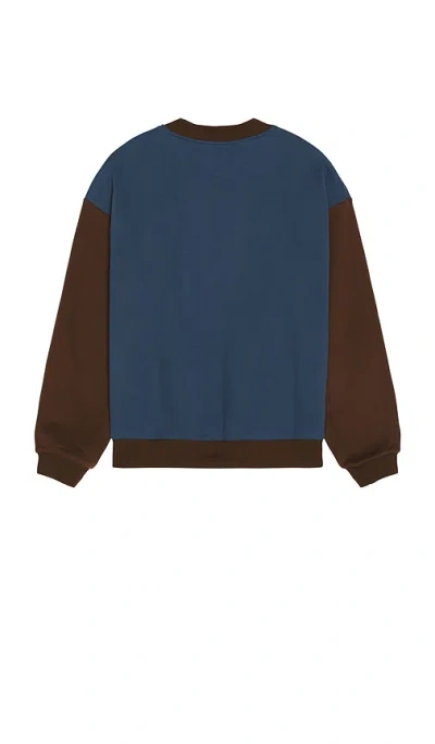 Wish Me Luck Greatest Fortune Crewneck Sweater In Brown