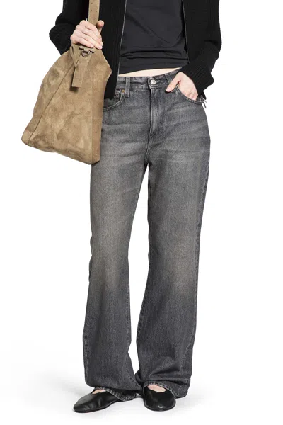 6397 Woman Grey Jeans In Gray