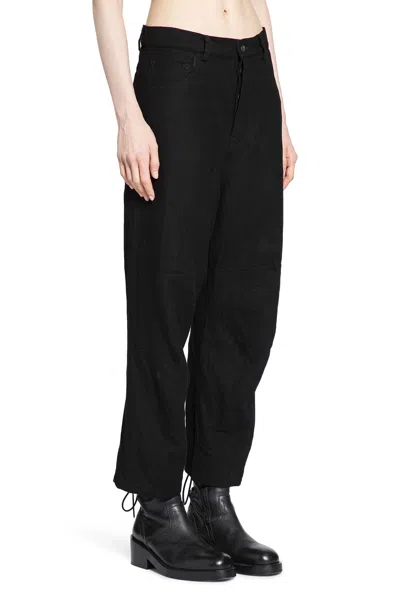 Forme D'expression Woman Black Jeans In Black