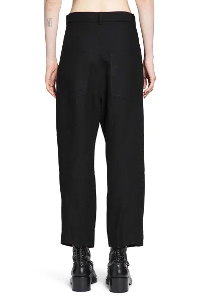 Forme D'expression Woman Black Jeans In Black