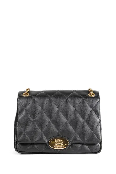 Burberry Woman Black Shoulder Bags In Black