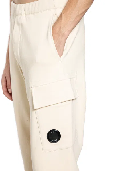 C.p. Company Sweatpants Cargo Pant In Diagonal Raised Fleece Clothing In Neutral