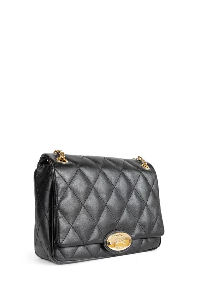 Burberry Woman Black Shoulder Bags In Black