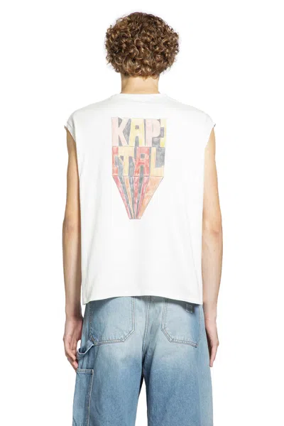 Kapital Man White T-shirts & Tank Tops In White